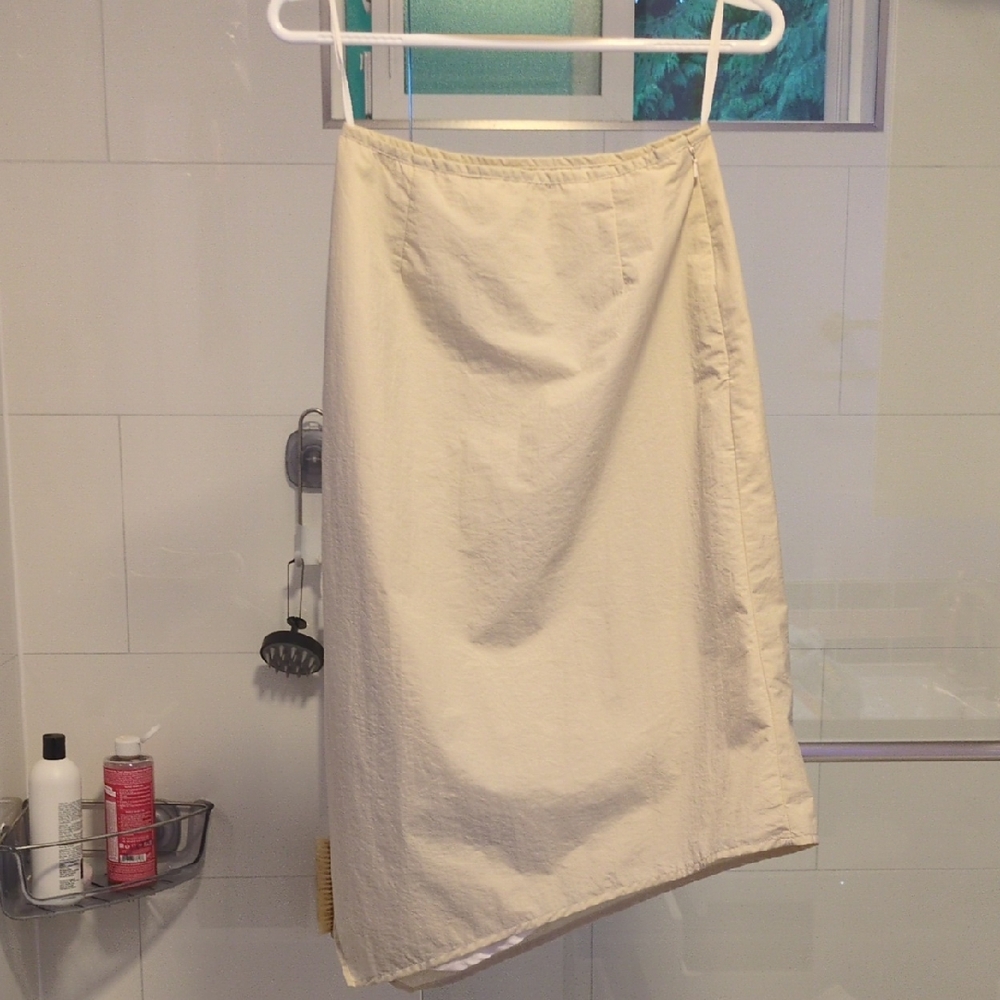 Match Chic Beige Midi Skirt